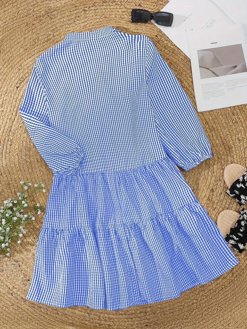 LIVIA | VIBRANT GINGHAM DRESS