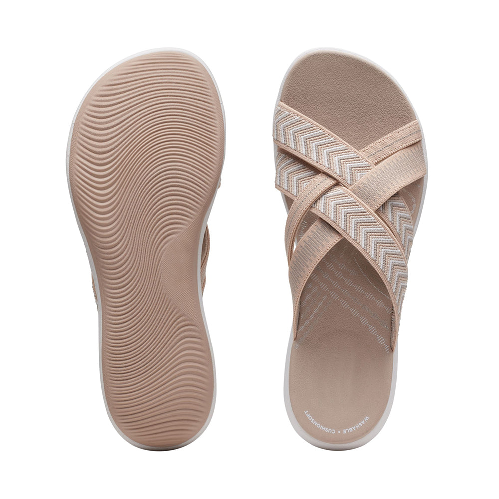 Brianna Cross-Strap Slides