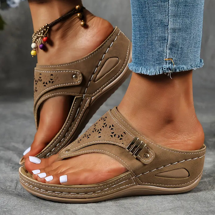 Leila Stitched Sandals