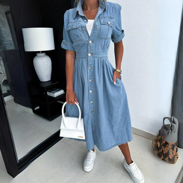 Helen™ | Trendy denim dress