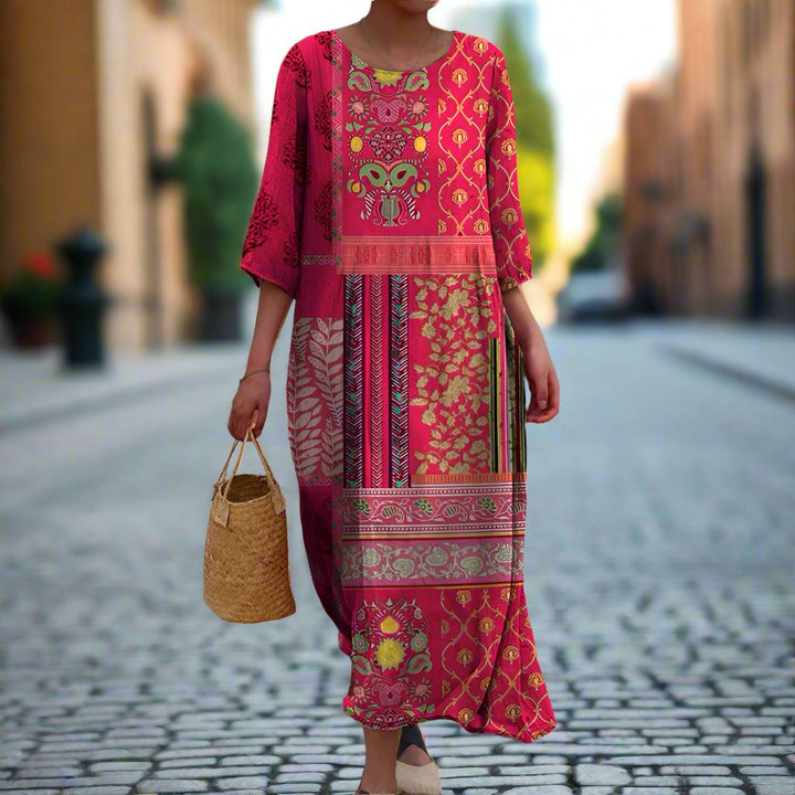 Anaya™ - Flowy Ethnic Dress