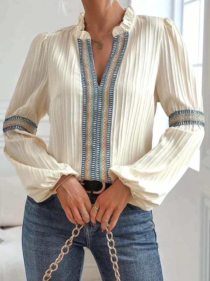 Bianca™ - Stunning V-Neck Blouse