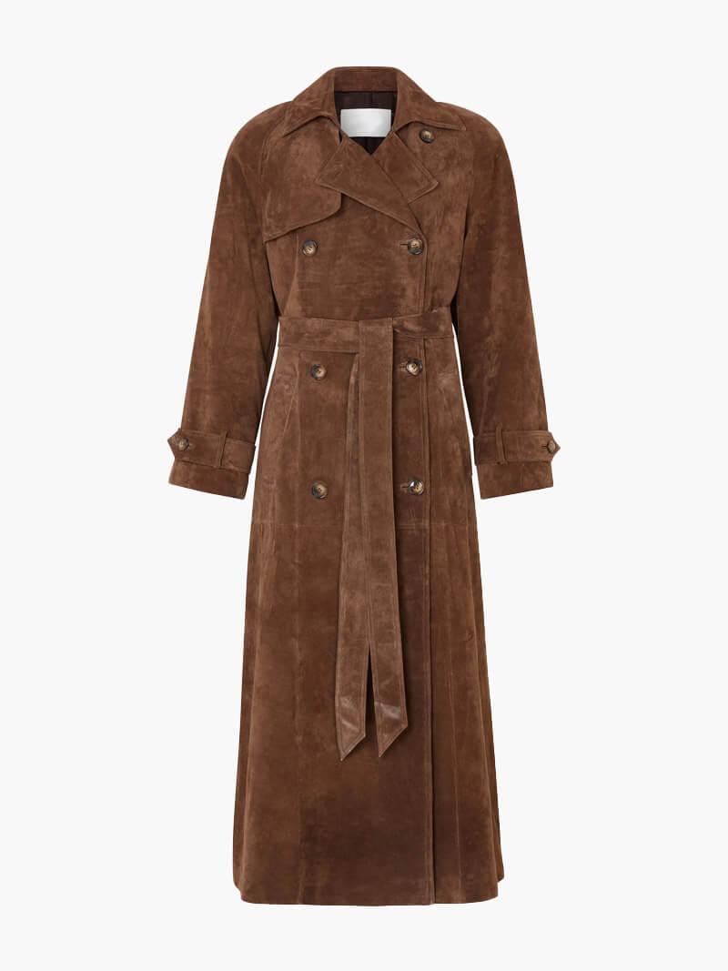 Amelia Suede Trenchcoat