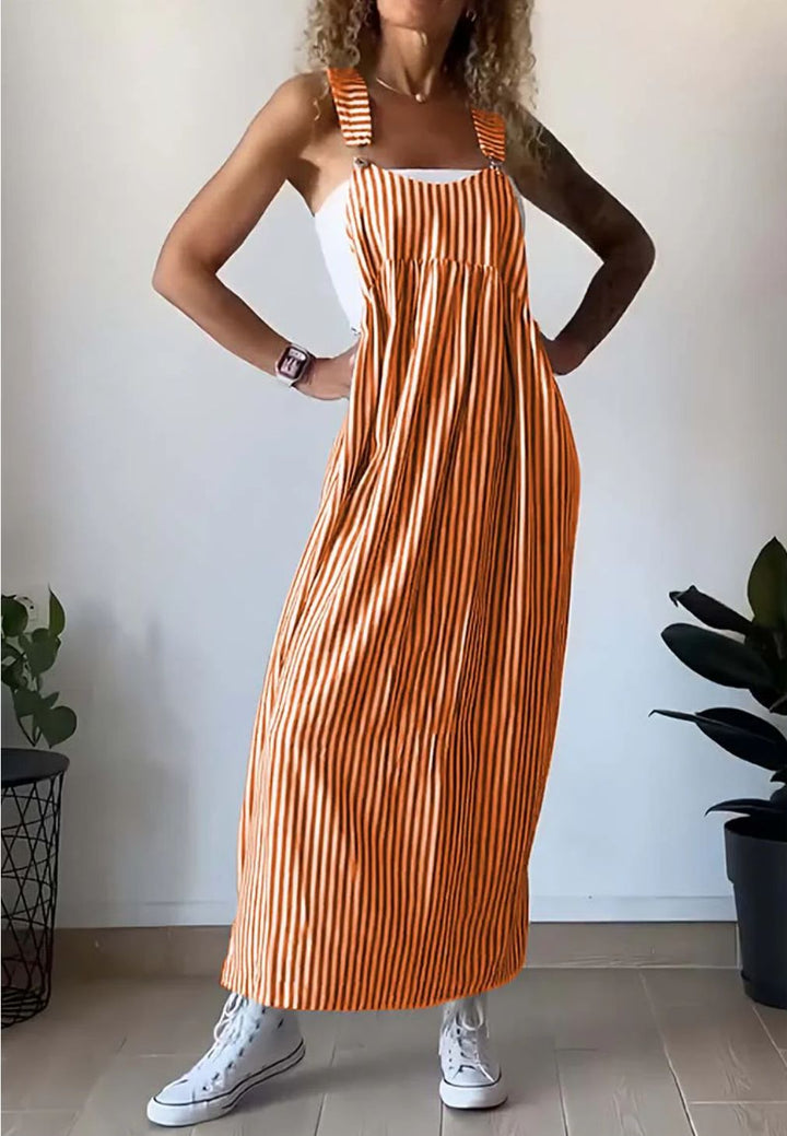 Christine™ - Casual Striped Jumpsuit Dress