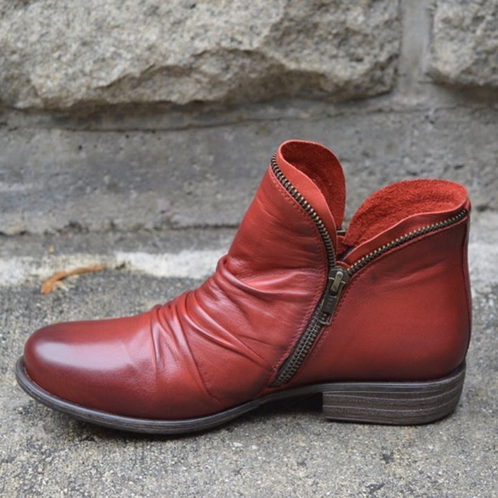 Martha's | Zip-Up Leather Boots