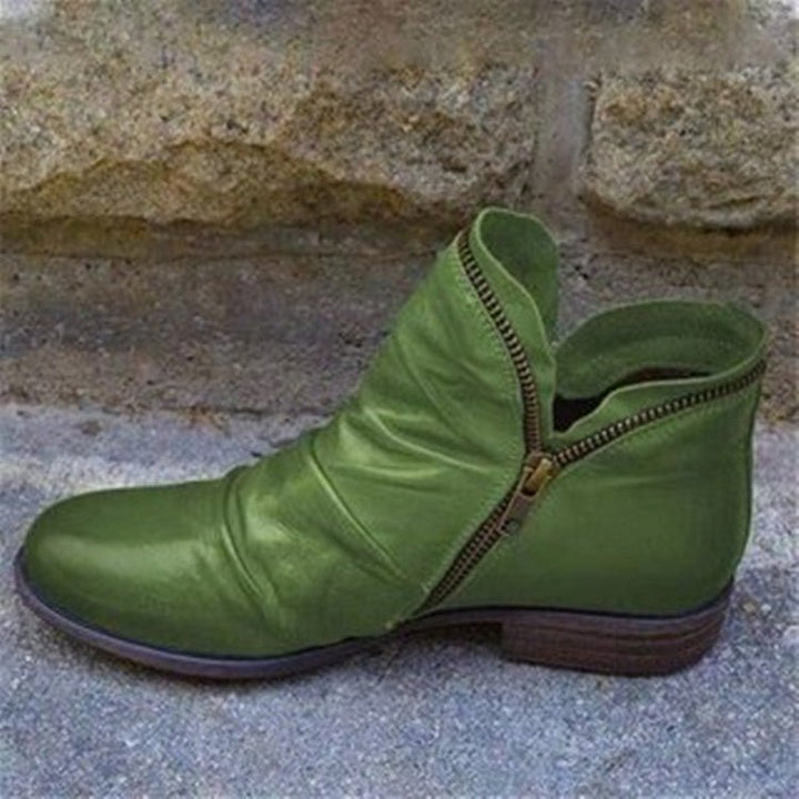 Martha's | Zip-Up Leather Boots