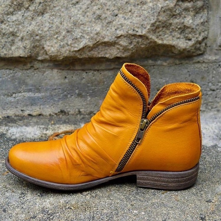 Martha's | Zip-Up Leather Boots