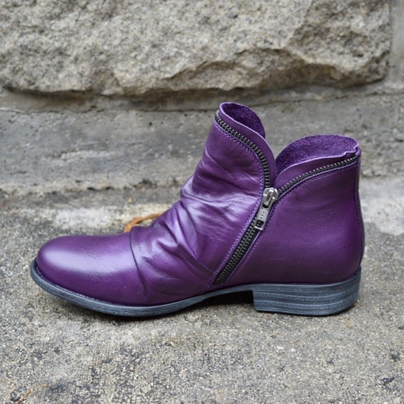 Martha's | Zip-Up Leather Boots